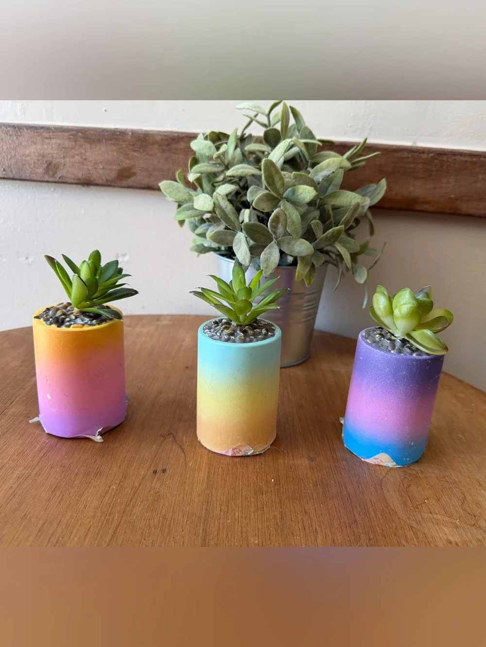 Hobby Lobby Gradient ombré Mini Succulent Planters